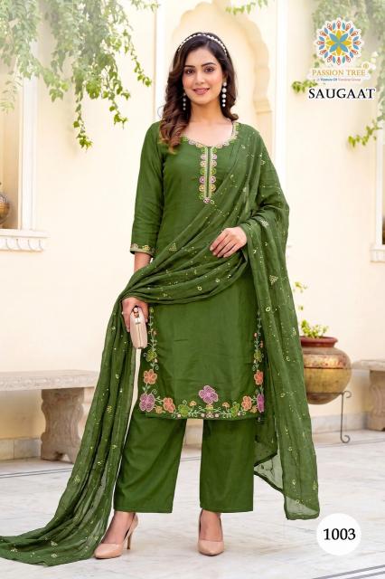Passion tree saugaat vol-1 wholesaler branded kurtis suppliers